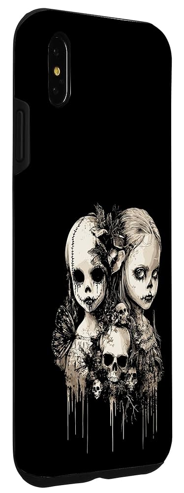 Amazon.co.jp: iPhone XS Max お化けドールコア人形 ドクロ 蝶